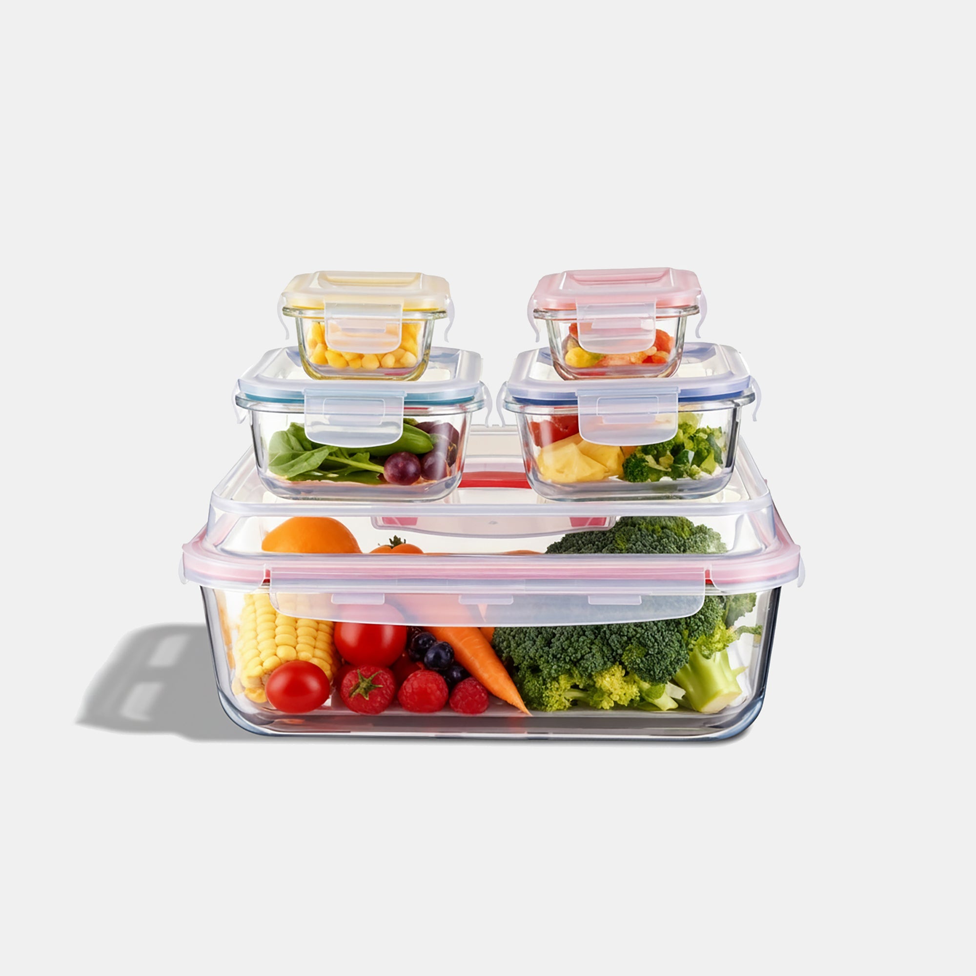 GENICOOK Bake & Carry Glass Set