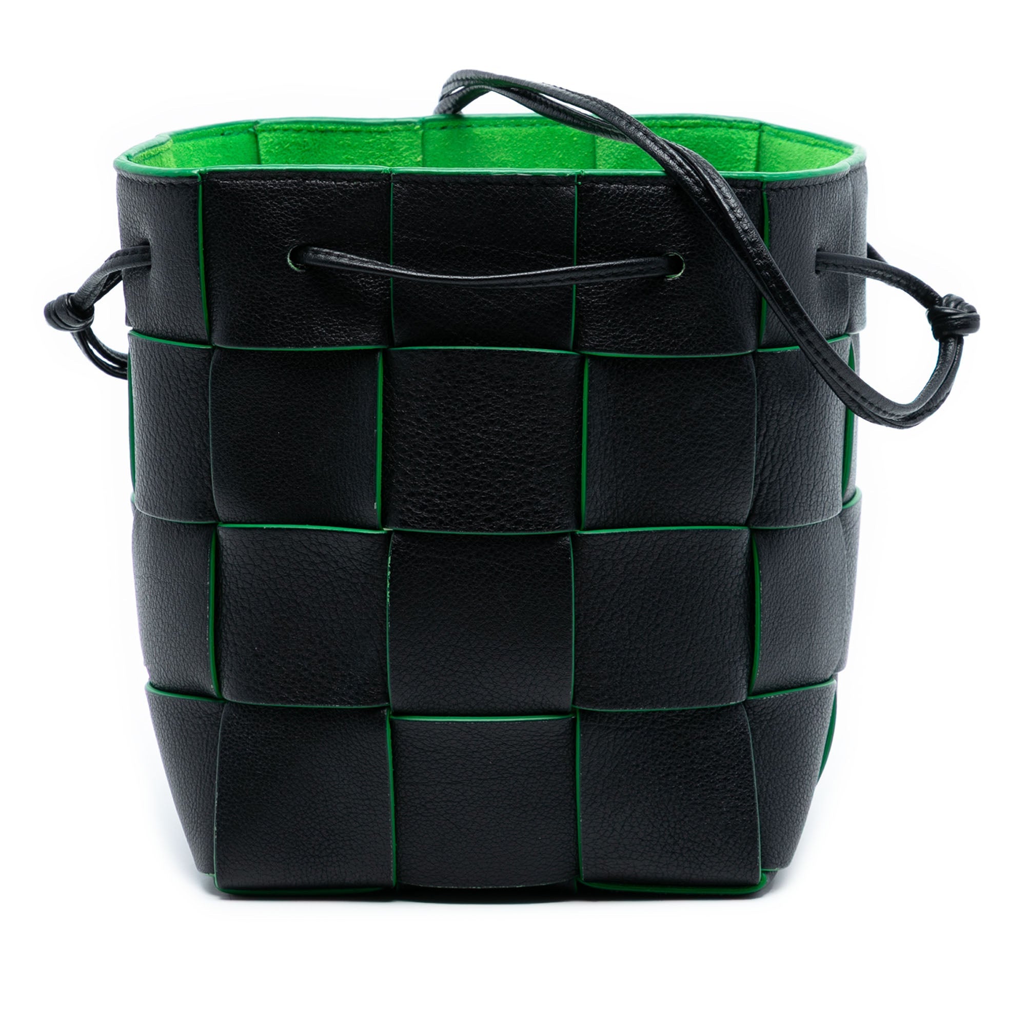 Small Nappa Maxi Intrecciato Cassette Bucket Bag