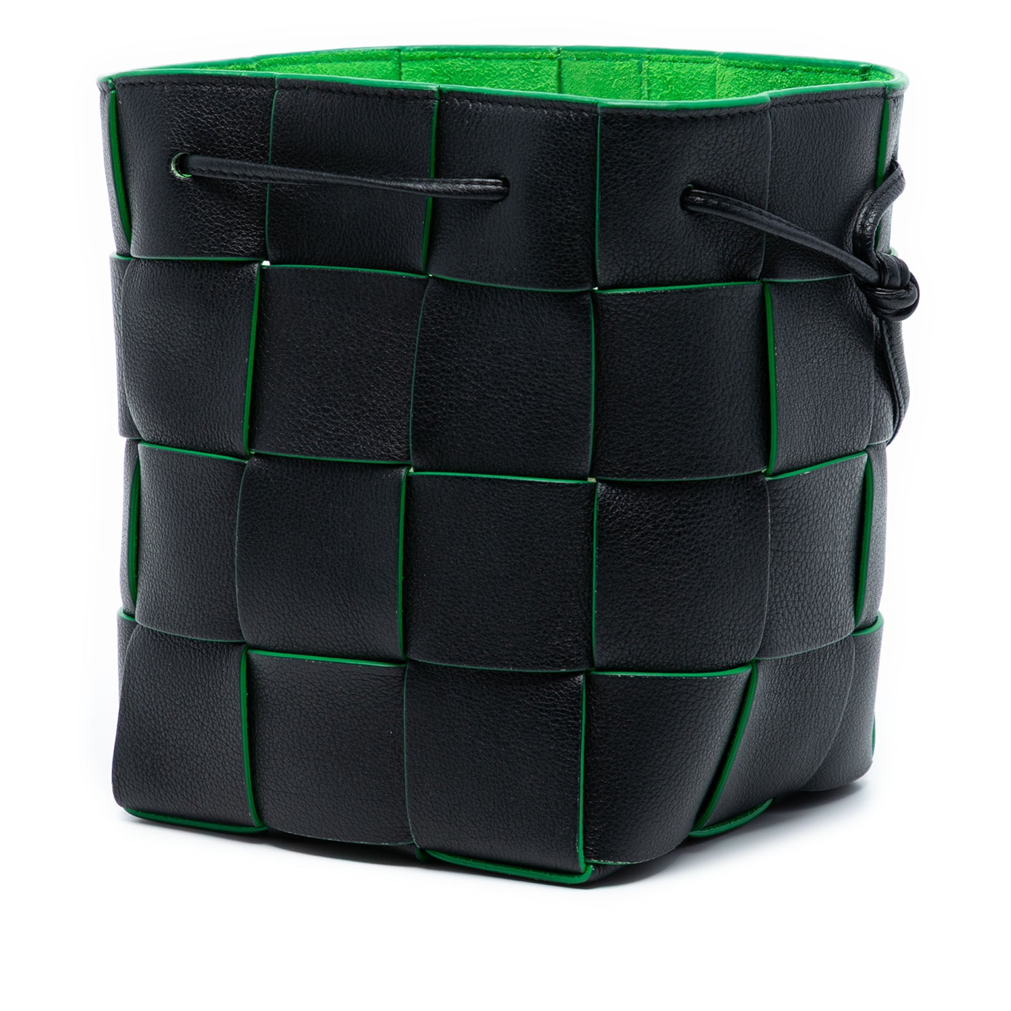 Small Nappa Maxi Intrecciato Cassette Bucket Bag