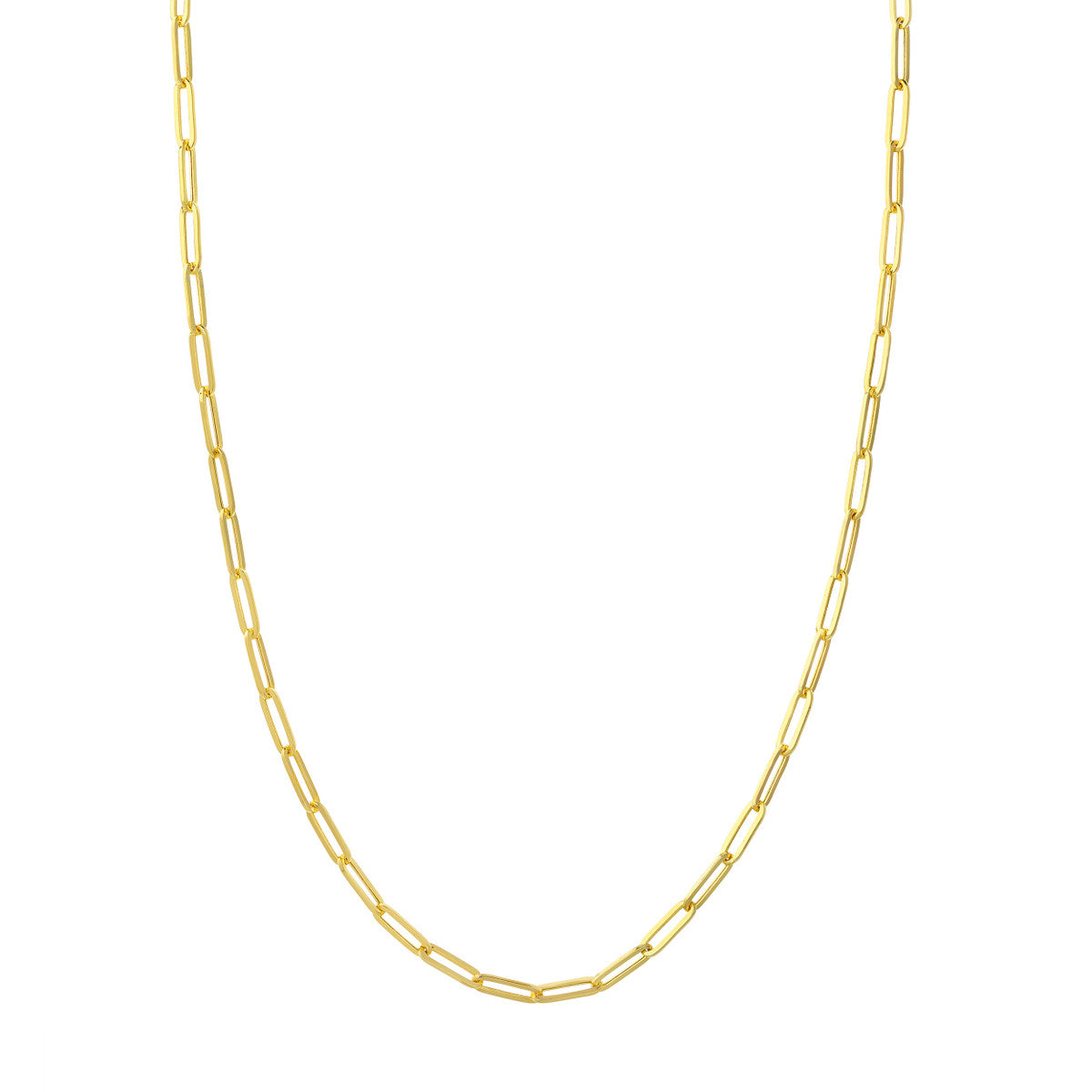 Hollow Paperclip Chain with Pear Lock