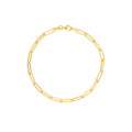 Hollow Paperclip Bracelet with Pear Lock