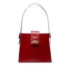 Embossed Leather Shoulder Bag