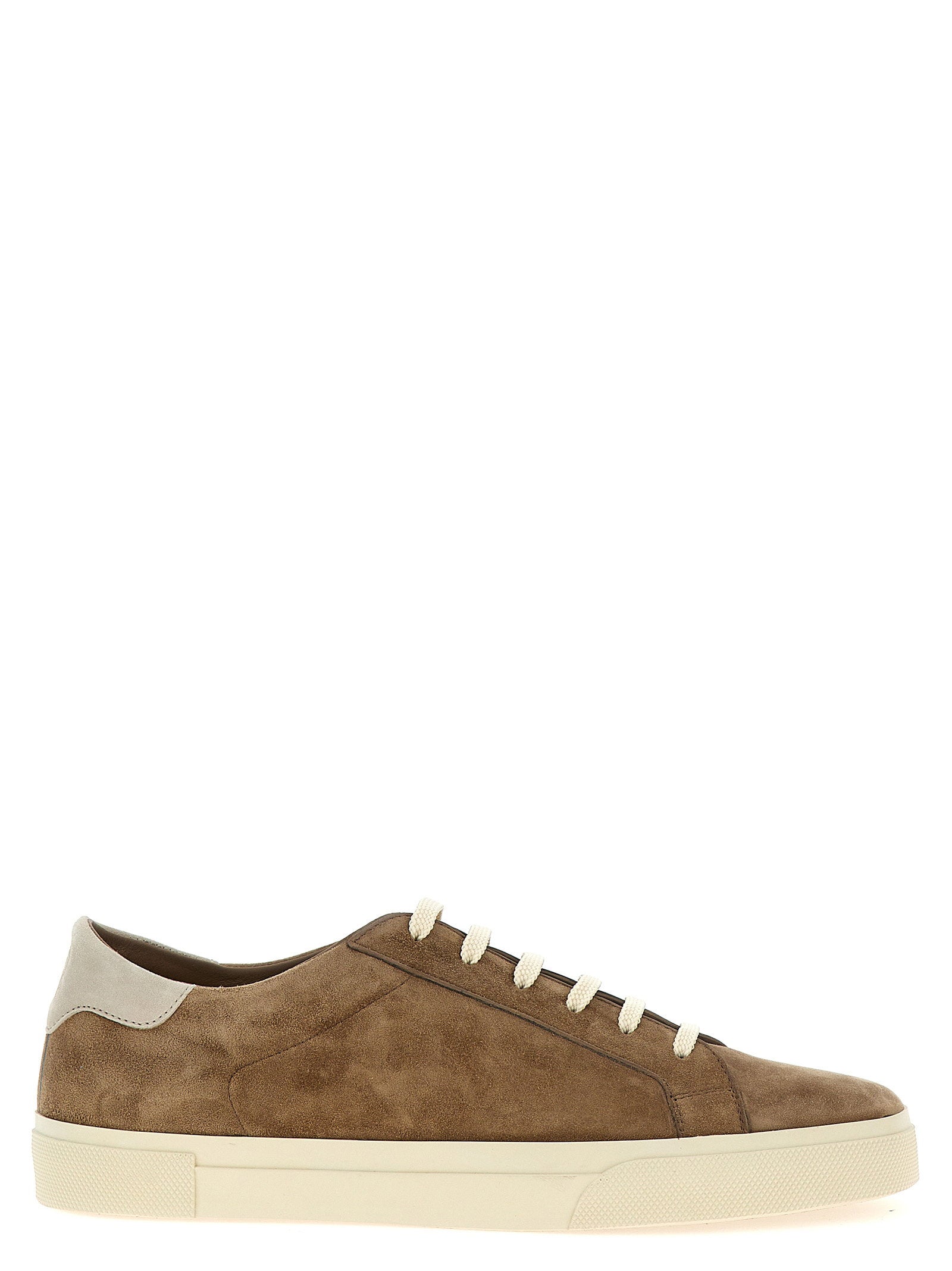 Brunello Cucinelli Suede Sneaker — Taupe