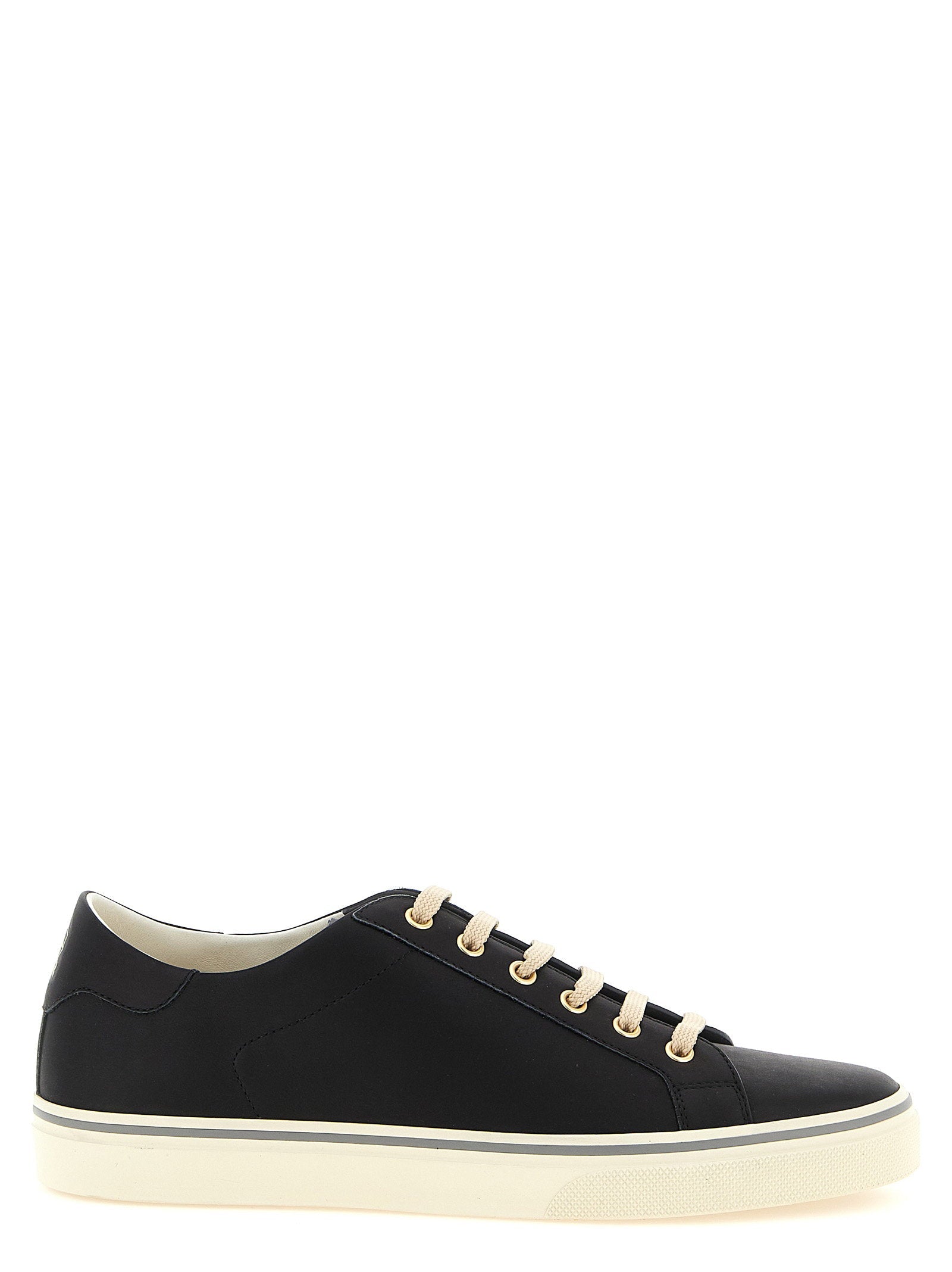 Brunello Cucinelli Calf Leather Low-Top Sneaker — Black