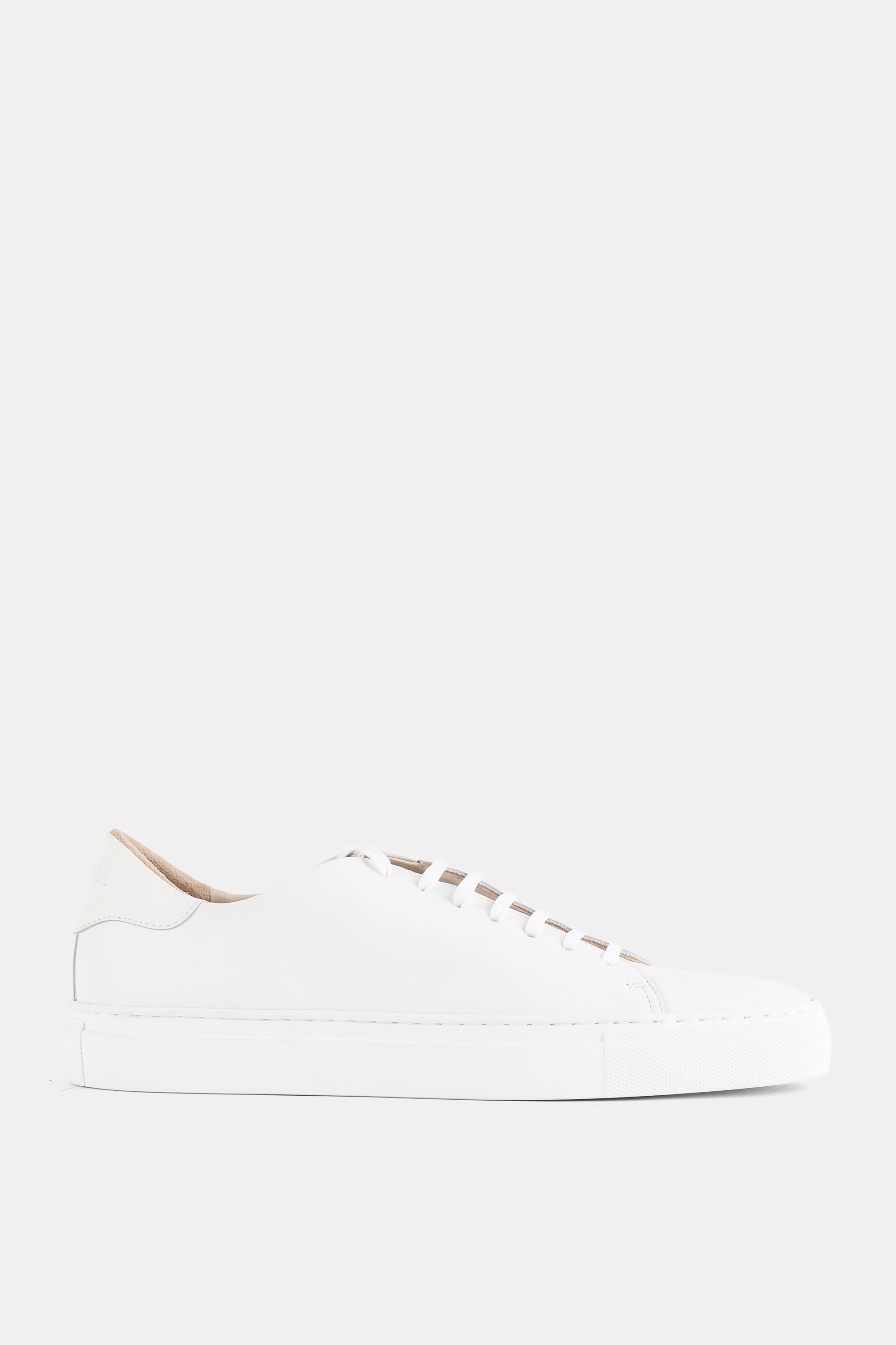 Brightway Smooth Leather Low-Top Sneaker — White