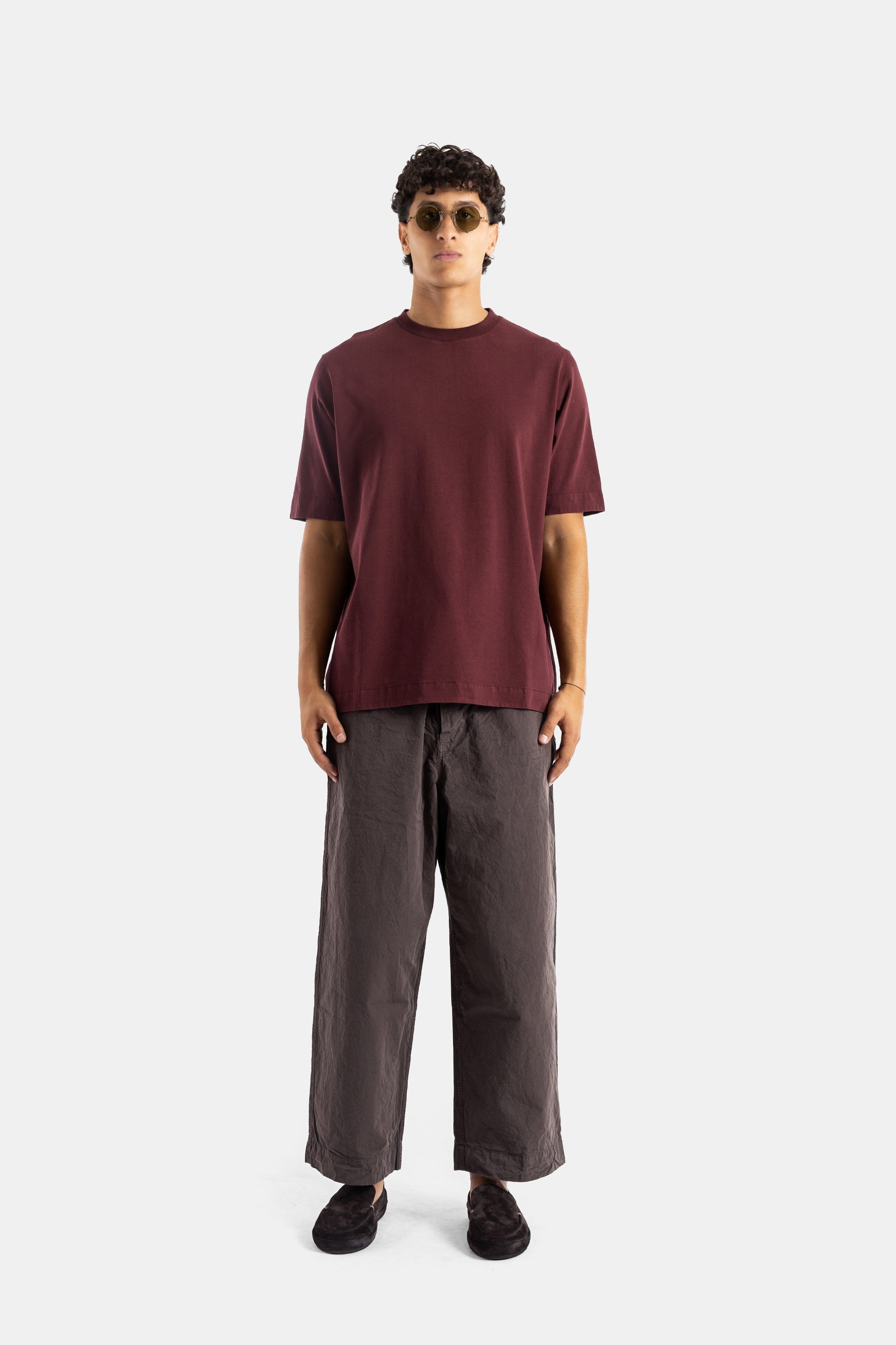 Casey Casey Felix T-Shirt — Burgundy