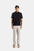 Handvaerk Pima Cotton Polo Shirt — Black