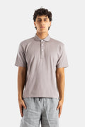 Handvaerk Pima Cotton Polo Shirt — Gray