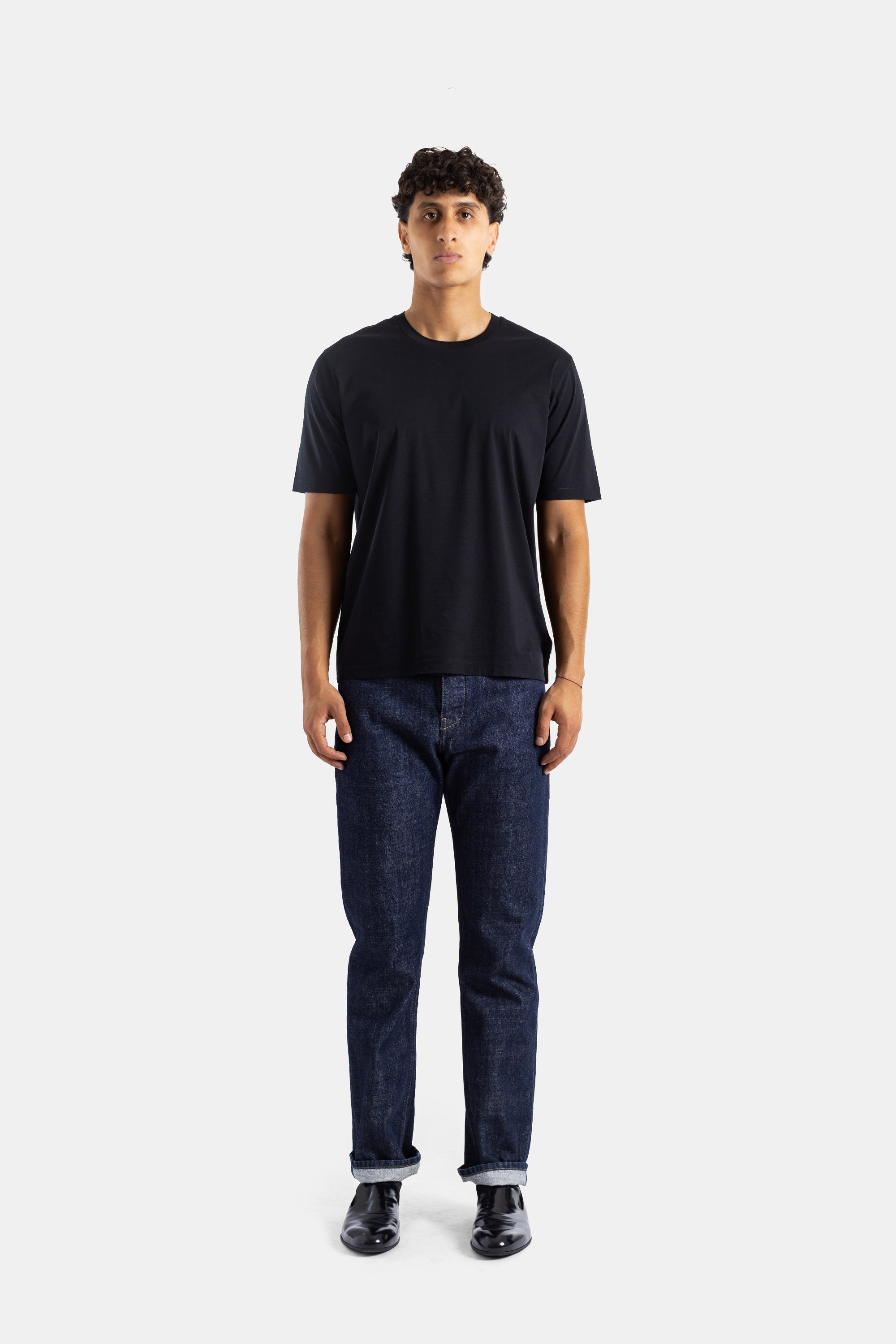 Jil Sander Cotton Jersey Crew-Neck T-Shirt — Black