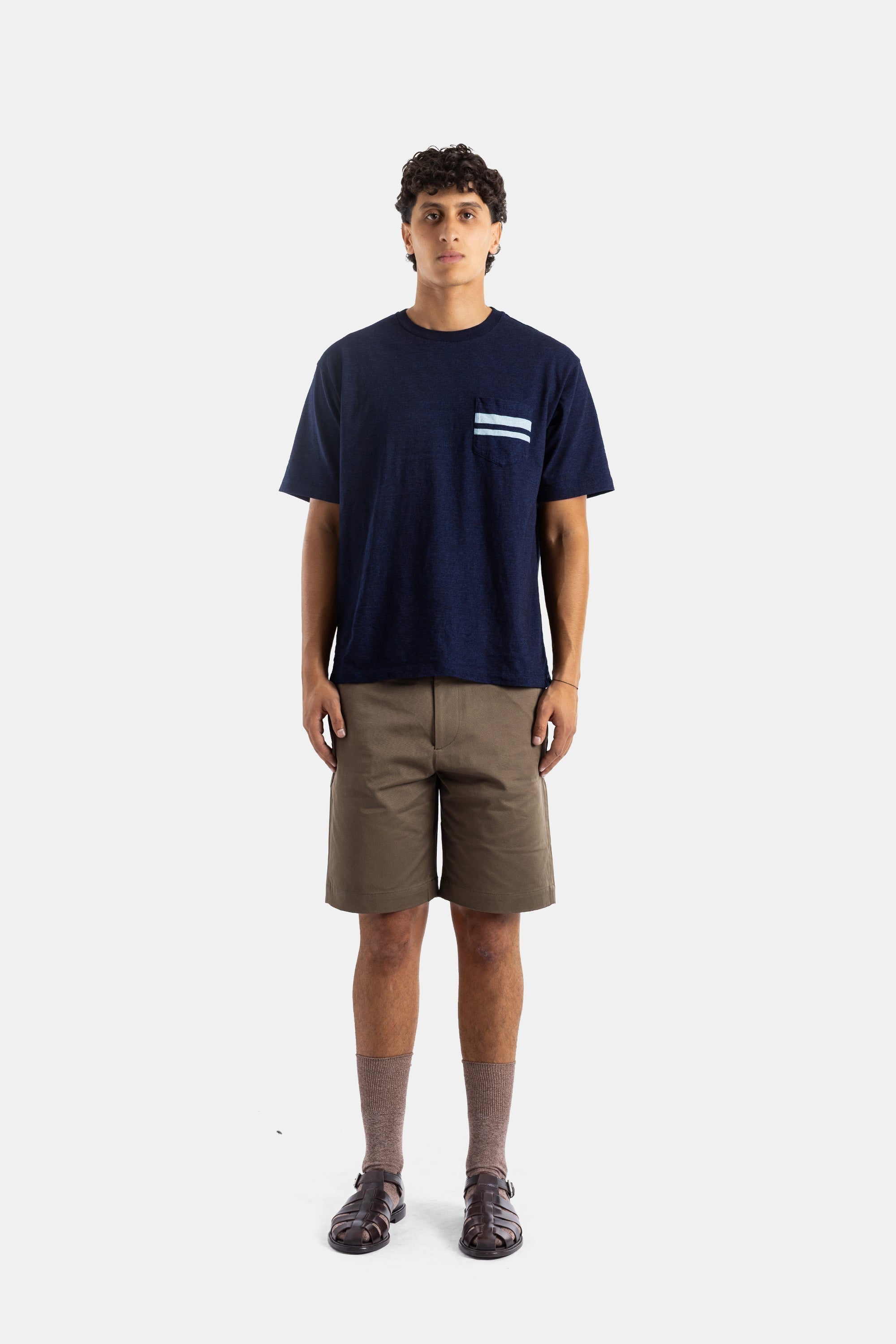 Momotaro Jeans Shorts — Brown