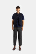 Momotaro Yarn-Dyed Indigo Cotton T-Shirt — Navy