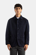Momotaro Sashiko Overdye Cotton Jacket — Navy