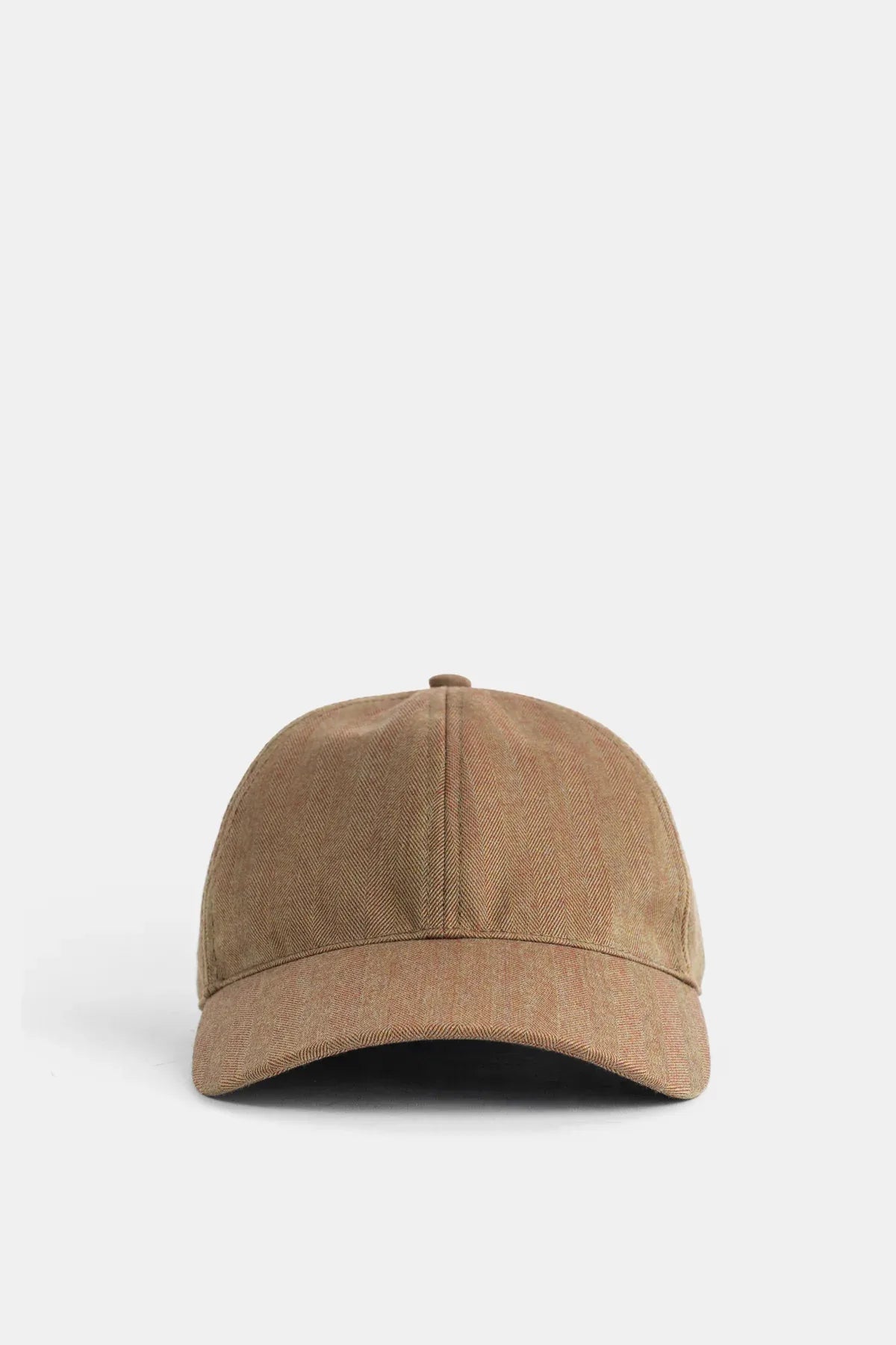 Sease AC043TN650 Chevron Wool Baseball Cap — Beige