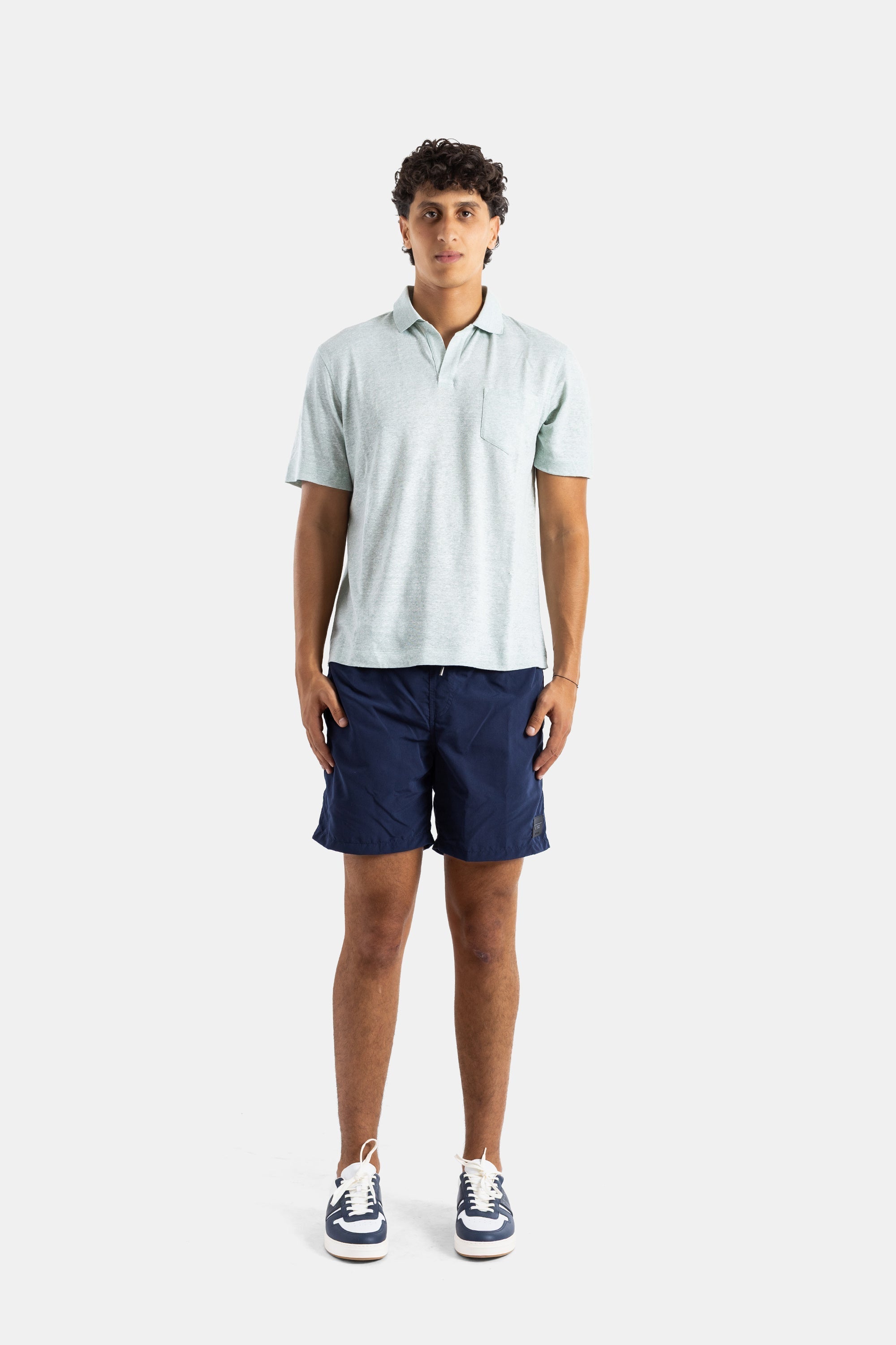 Sease High-Performance Nylon Swim Shorts — Navy