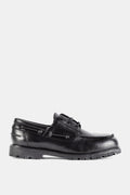 Studio Nicholson Guston Boat Shoe — Black