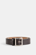 Taiga Takahashi Leather Belt — Brown