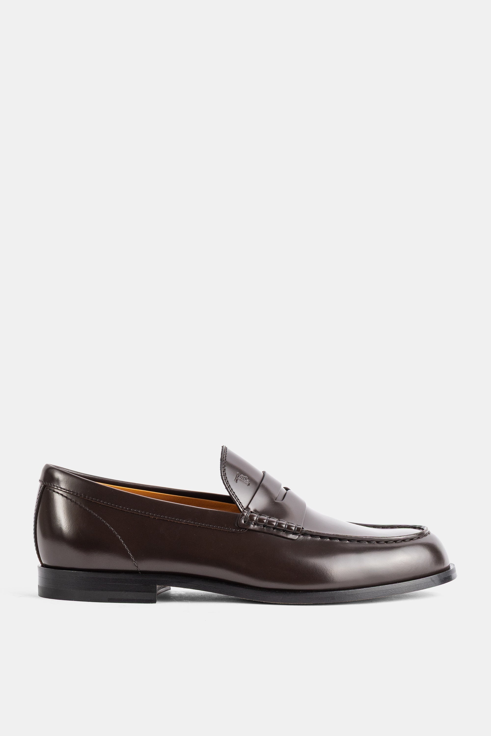 Tod's Polished Leather Penny Loafer Loafer — Brown