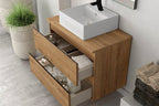 BATHME MADISON SQUARE Mueble de Baño con Lavabo y Encimera Roble Ostippo
