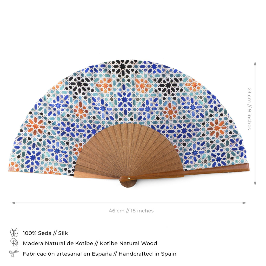 Islamic art inspired hand fan Madiya