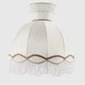 Maia Fringed White Dome Lampshade