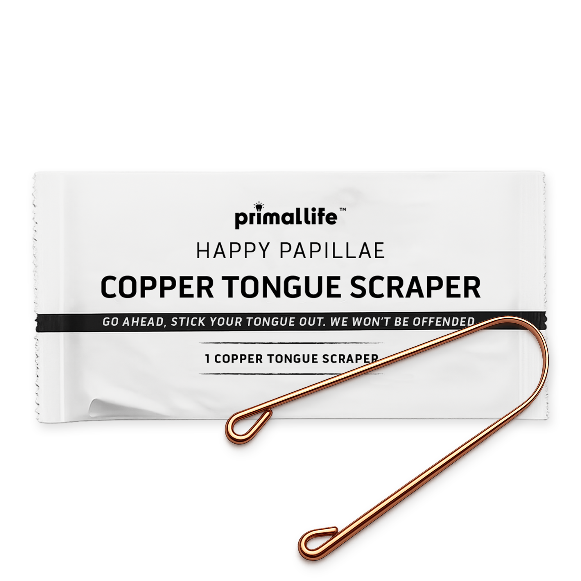 Tongue Scraper (copper) By Primal Life Organics