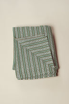 Mantel ojo de perdiz verde retro