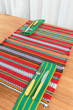 Servilleta rayas granada verde (pack de 2)