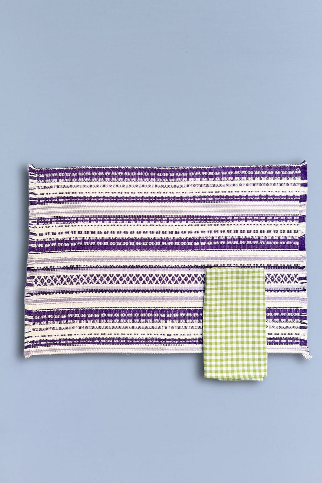 Mantel individual alpujarra malva (pack de 2)