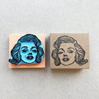 Marilyn Monroe portrait rubber stamp