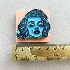 Marilyn Monroe portrait rubber stamp