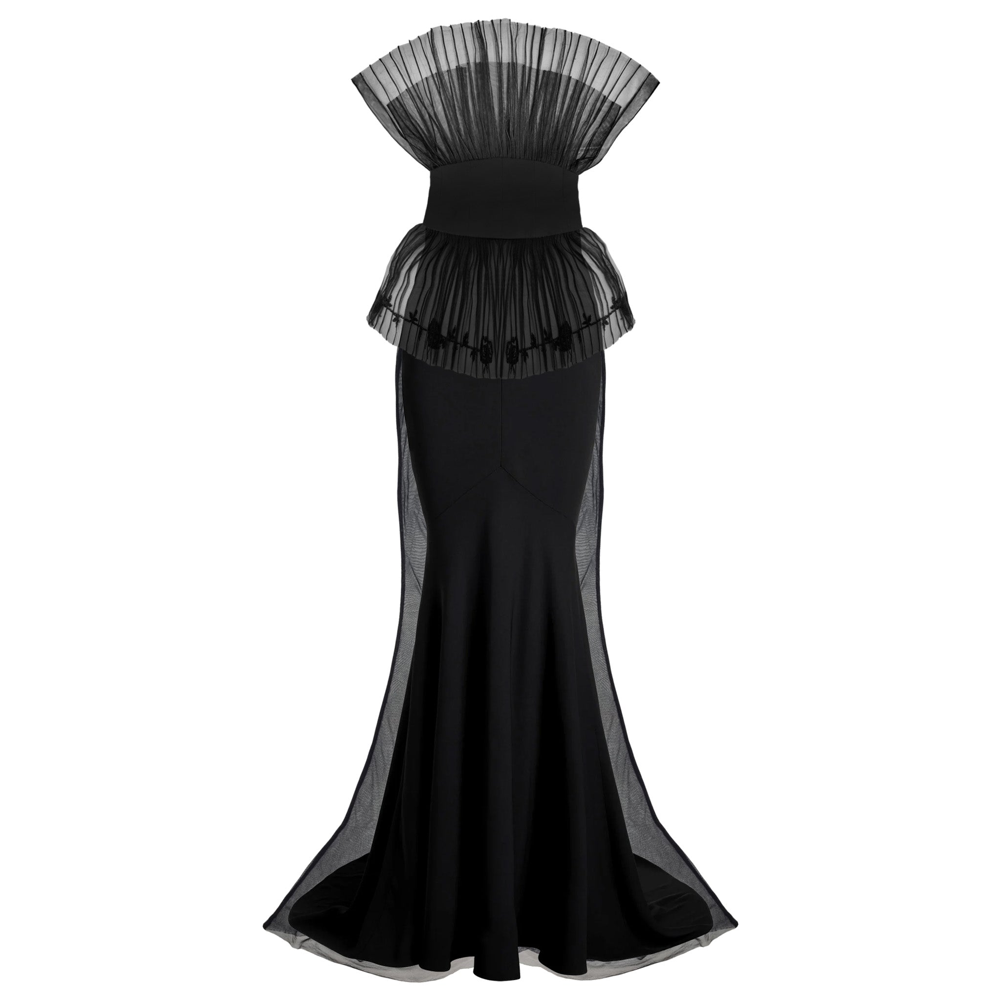 Peplum Mermaid Gown