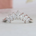Marquise Cut Curved Stackable Band