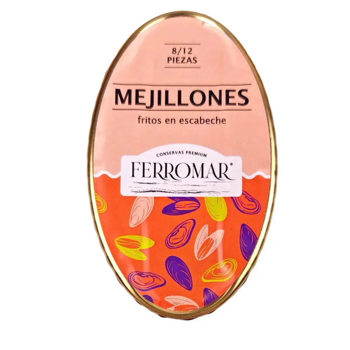 Mejillones en escabeche GRANDES 8/12 PZAS Conservas FERROMAR