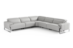 Melania Leather Reclining Corner Sectional Sofa