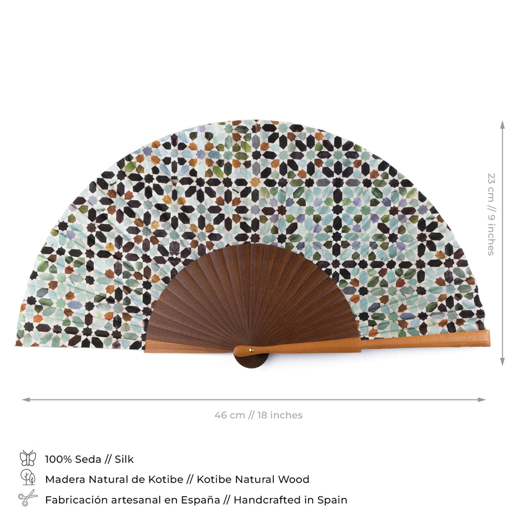 Islamic Art Silk Fan Meraya