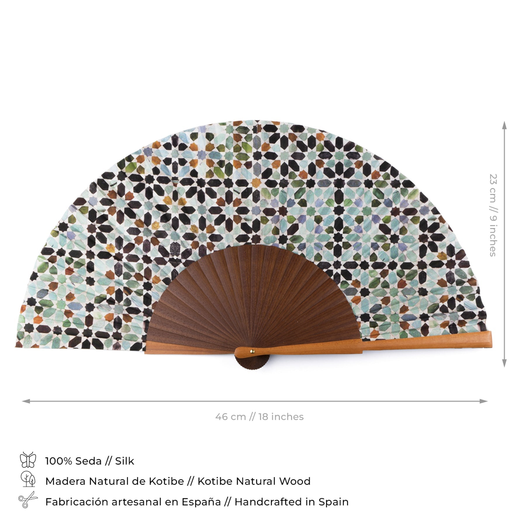Islamic Art Silk Fan Meraya