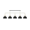 Prohibition Bootlegger 80" Metal 5 Shade Light