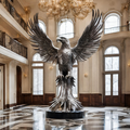 OSO Stainless Steel Eagle Sculpture - Height: 36 inch (91 cm)