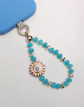 Mini India Phone Charm in Aqua Quartz