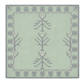 Minimalist Sage Arboreal Square Hand Tufted Rug