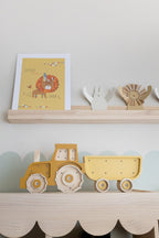 Estantes flotantes lisos de madera maciza