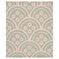Mint Daisy Waves Hand Tufted Rug