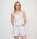 Mischa Set / Roller Rabbit x Hill House Pink Monkey Block Stripe   By Hill House Home