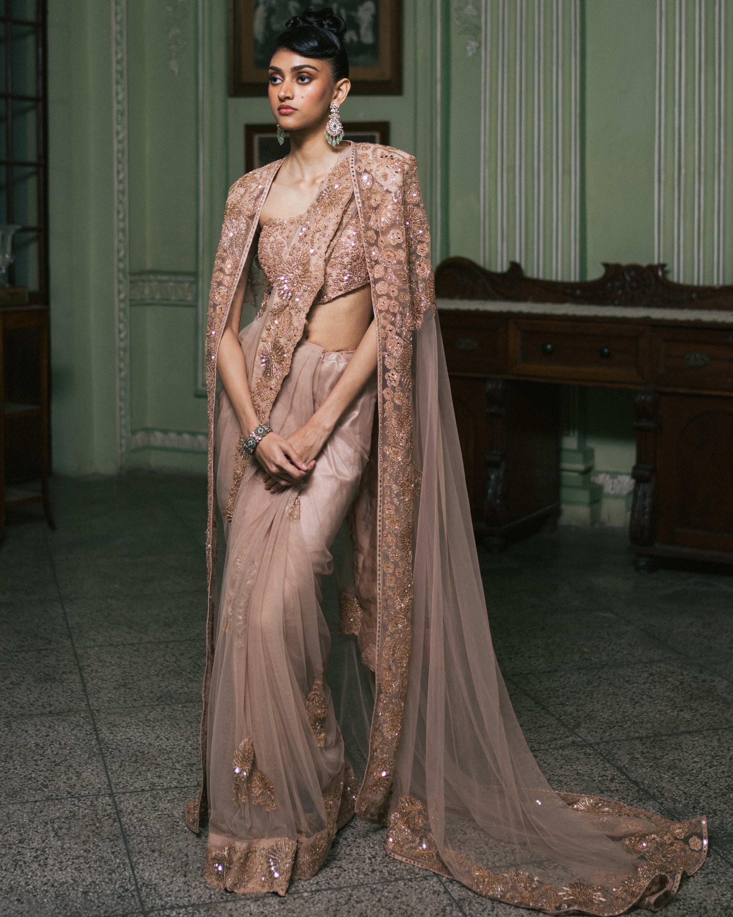 Lysa Sari Set By KYNAH, Luxury Indian Fashion & Bridal Wear