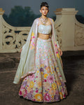 Mint Iris Lehenga Set By KYNAH, Luxury Indian Fashion & Bridal Wear