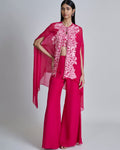 Fuchsia Aurea Pant Set By KYNAH, Luxury Indian Fashion & Bridal Wear