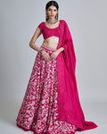 Fuchsia Celia Lehenga Set By KYNAH, Luxury Indian Fashion & Bridal Wear