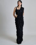 Black Yuki Sari Set By KYNAH, Luxury Indian Fashion & Bridal Wear