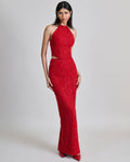 Red Amira Skirt Set By KYNAH, Luxury Indian Fashion & Bridal Wear