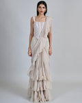 Champange With Ivory Kiyara Kurta Set By KYNAH, Luxury Indian Fashion & Bridal Wear